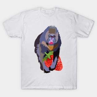 Baboon and Strawberry T-Shirt